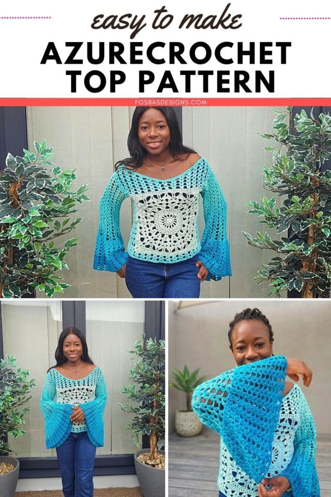 Crochet Bell Sleeve Top Pattern