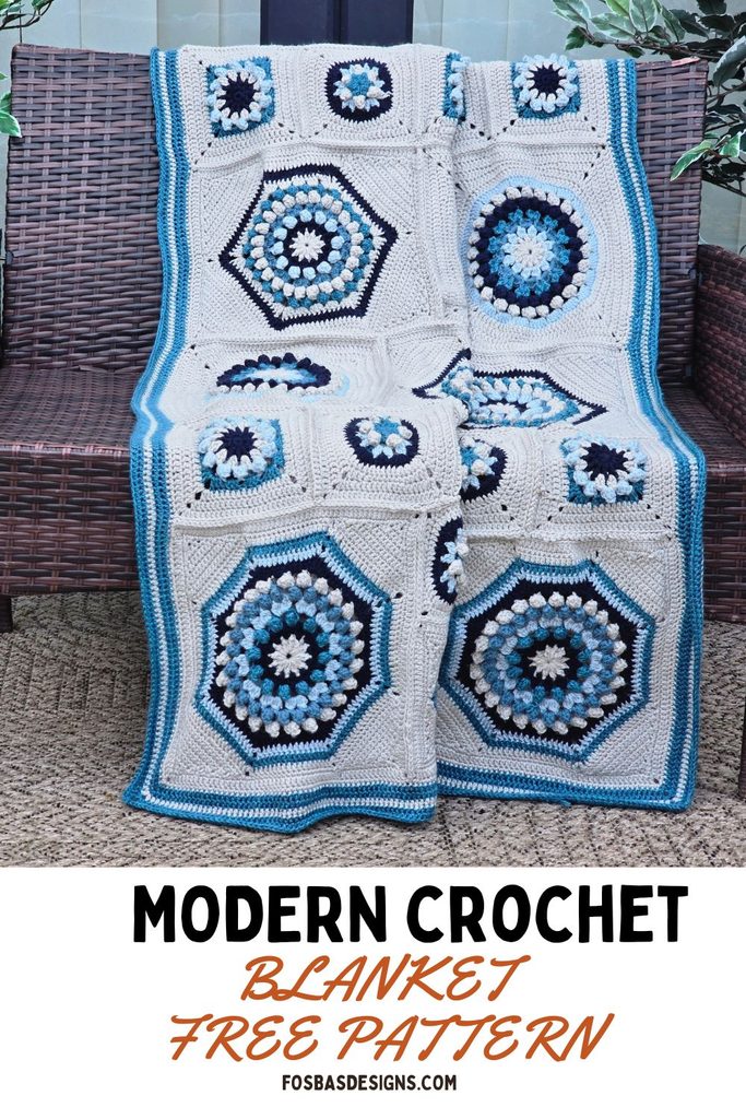 Frosted Window Blanket Crochet Pattern: A Statement Motif Blanket for Winter