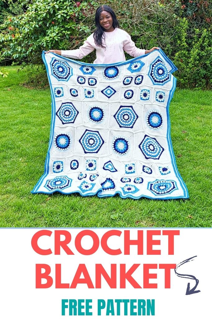 Frosted Window Blanket Crochet Pattern: A Statement Motif Blanket for Winter
