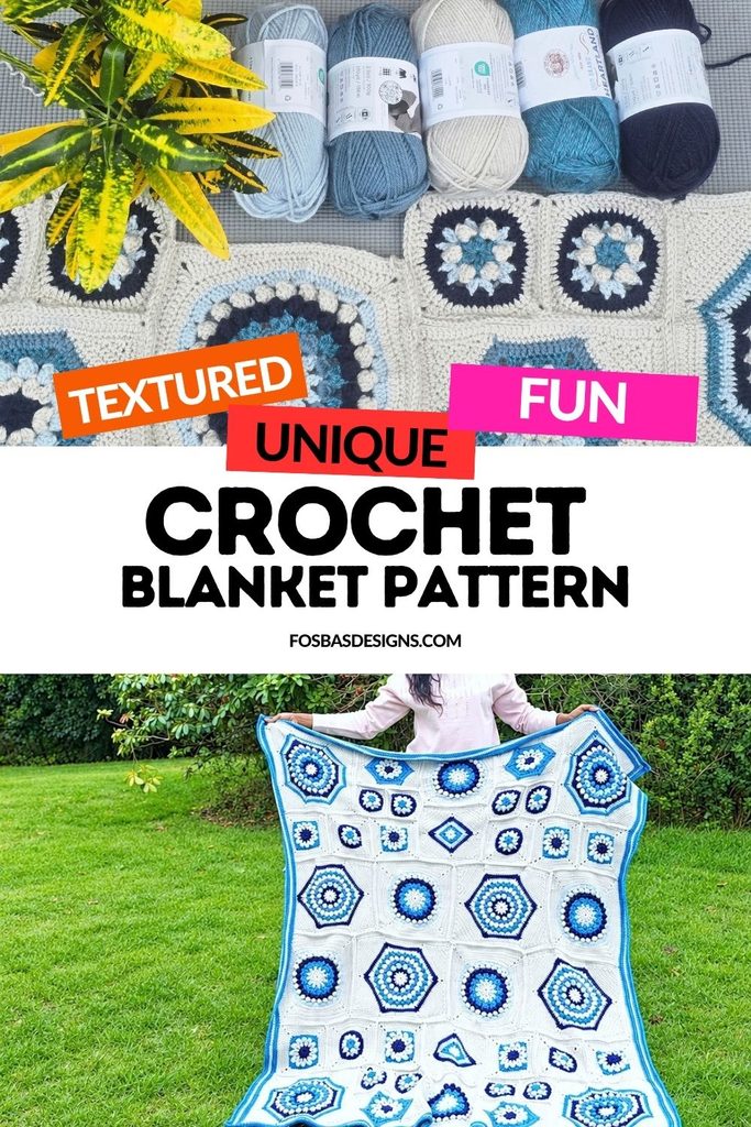Frosted Window Blanket Crochet Pattern: A Statement Motif Blanket for Winter