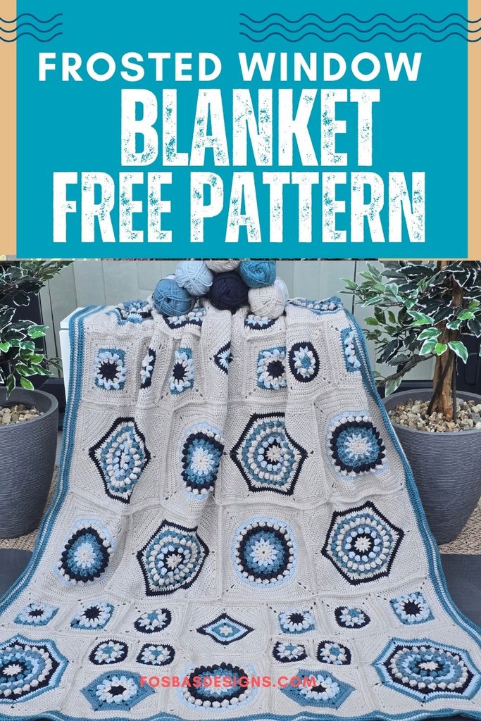 Frosted Window Blanket Crochet Pattern: A Statement Motif Blanket for Winter