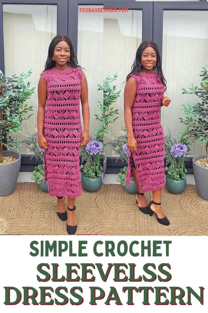 Make the Petal Lane crochet dress with petal inspired lace. An intermediate pattern in sizes XS to 5XL using worsted weight yarn and US terms.