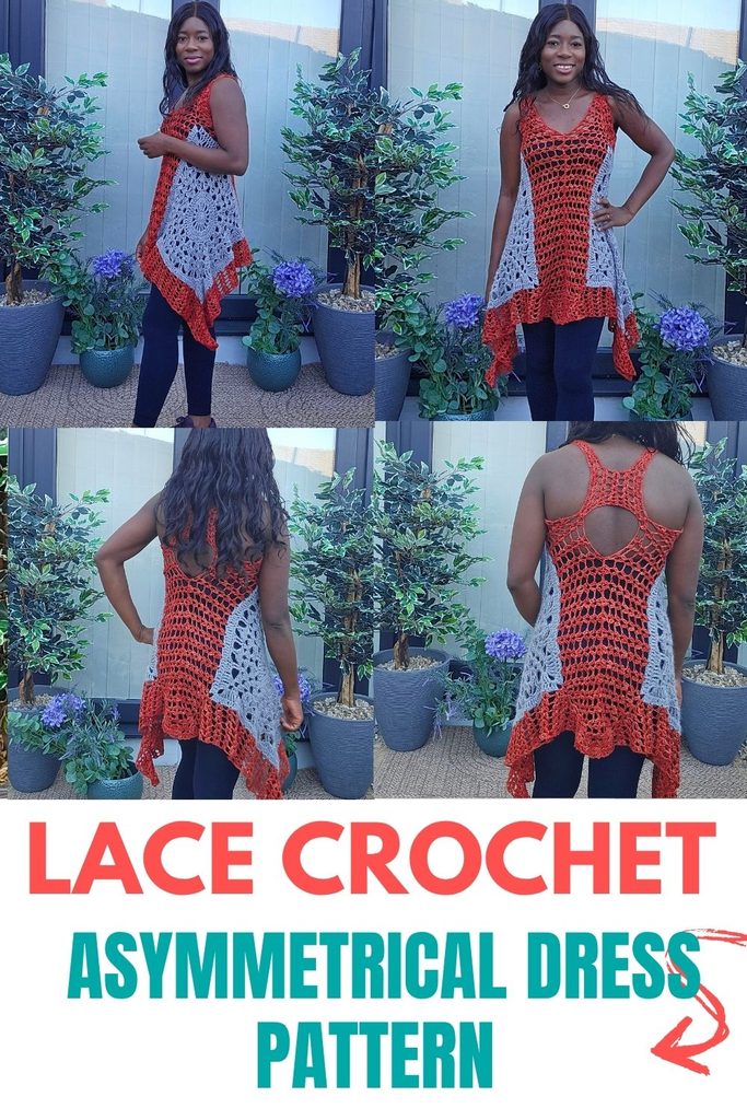 Azure Asymmetrical Crochet Tunic Top Pattern