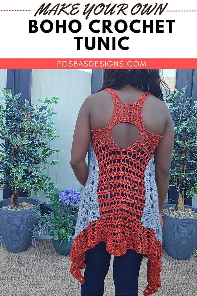 Azure Asymmetrical Crochet Tunic Top Pattern