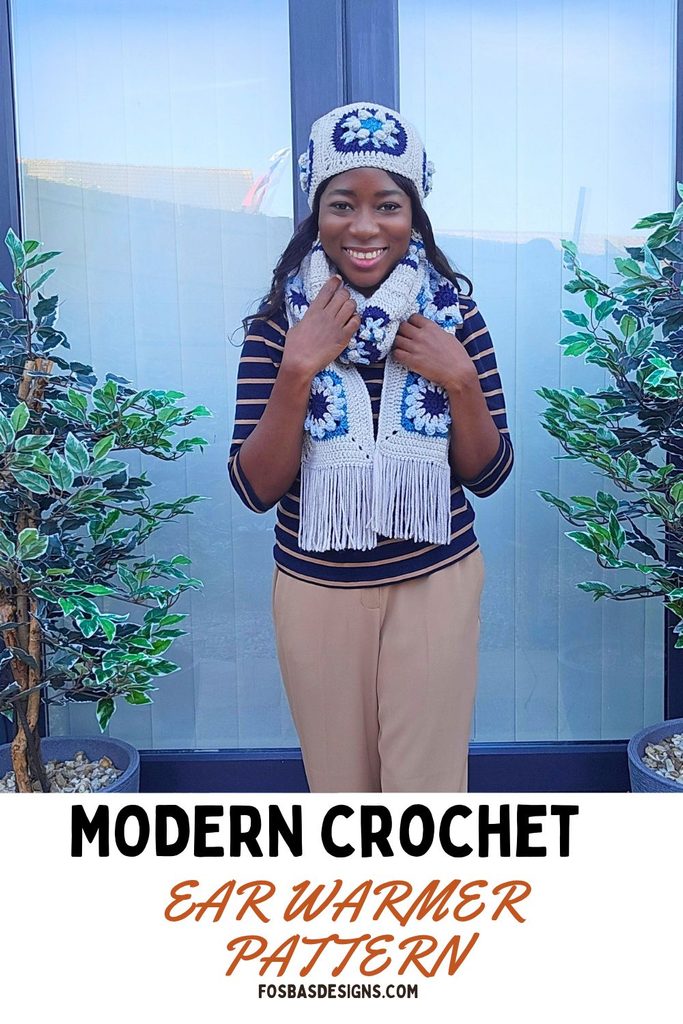 Frosted Window Crochet Ear Warmer Free Pattern