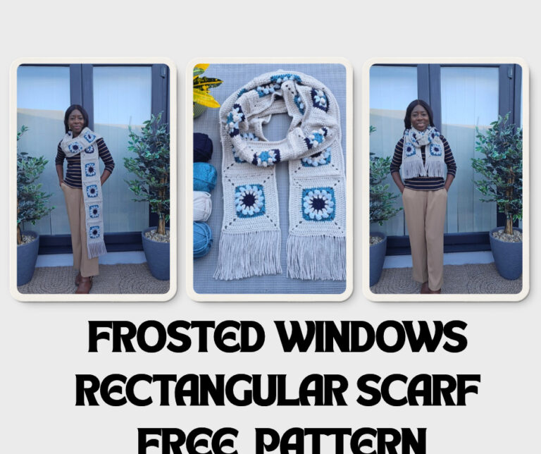 Frosted Windows Scarf Crochet Pattern