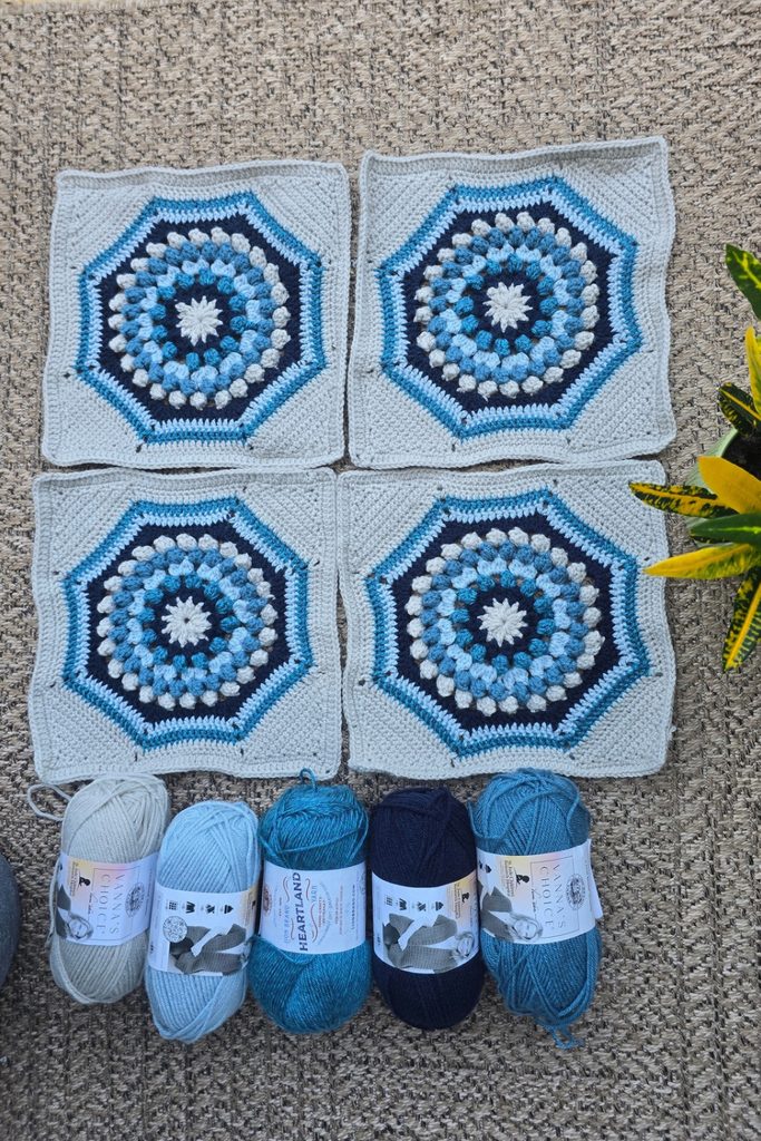 Crochet Octagon for the Frosted window blanket pattern